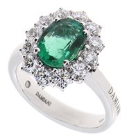 Anello Damiani Donna in Oro bianco Smeraldo 1.75 Ct 20097494 - 20097494